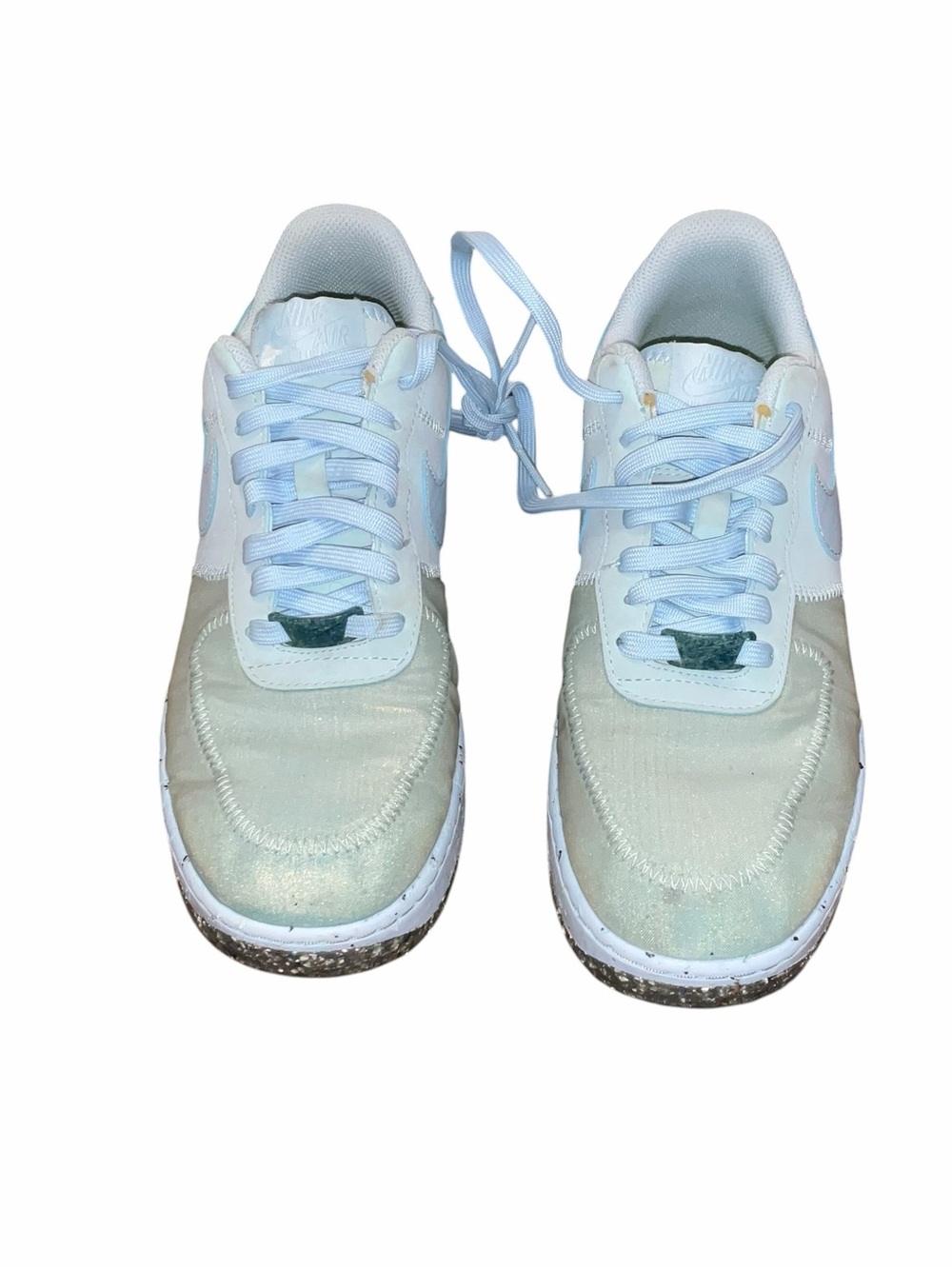Nike Air Force 1 Crater Flyknit/Next Nature Sneakers Women’s Size 7.5 White/Pale